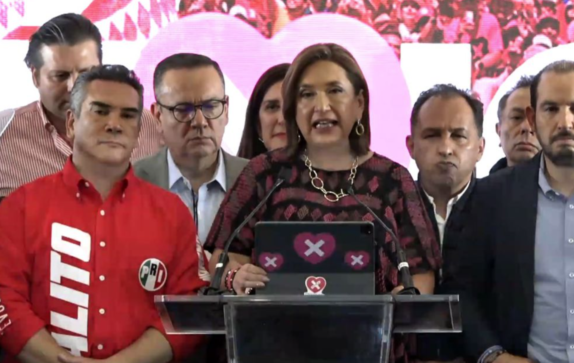 Xóchitl Gálvez anuncia impugnaciones, tras reconocer derrota 